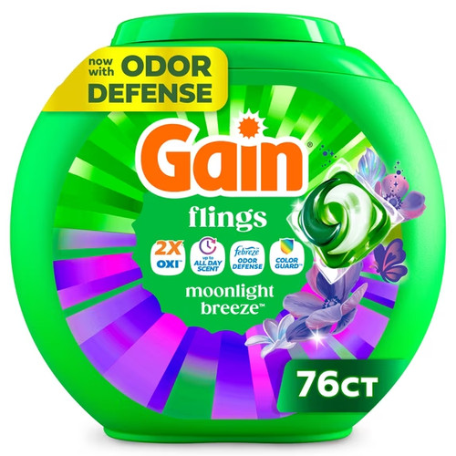 Gain flings laundry - flings, detergent