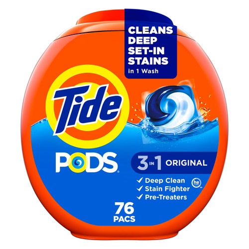 Tide pods laundry detergent - tide,